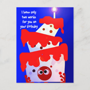 Cartão Postal Bolo de Comida