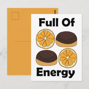 Cartão Postal Bolo de Laranja com Chocolate Jaffa Cheio de Energ