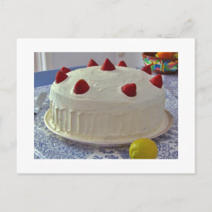 Cartão Postal Bolo de Morango
