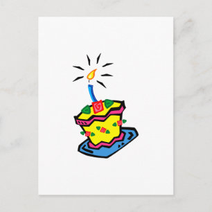 Cartão Postal Bolo do primeiro aniversario