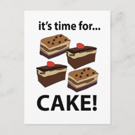 Cartão Postal Bolo Está Na Hora do Bolo