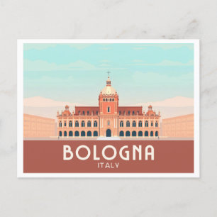 Cartão Postal Bolonha Itália Pastel Viagem