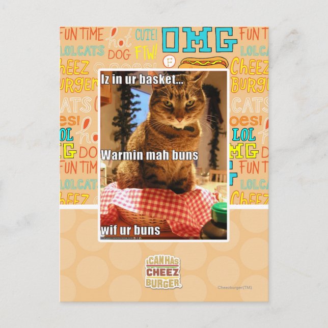 Cartão Postal Bolos de mah aquecidos (Frente)