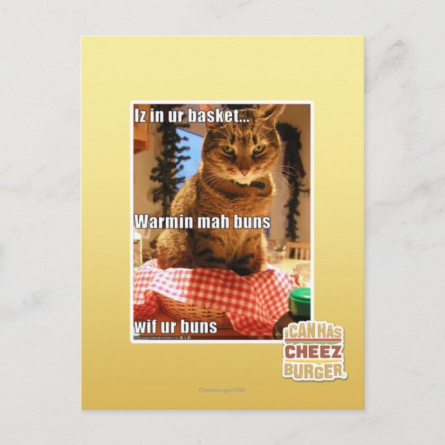 Cartão Postal Bolos de mah aquecidos (Frente)