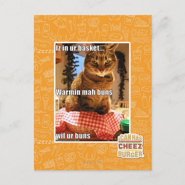 Cartão Postal Bolos de mah aquecidos (Frente)