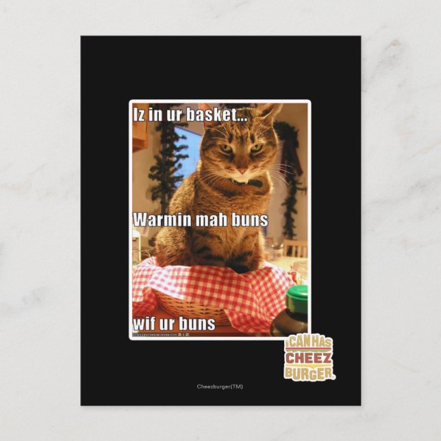 Cartão Postal Bolos de mah aquecidos (Frente)