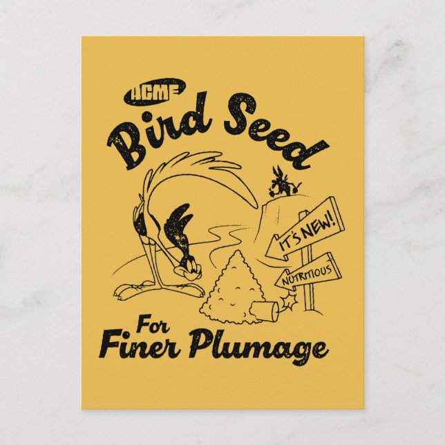 Cartão Postal BOLSAS DE CARRO™ | RODOVIÁRIO™ Sementes de aves (Frente)