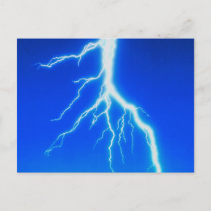 Cartão Postal Bolt of Lightning -