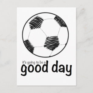 Cartão Postal Bom dia para o futebol