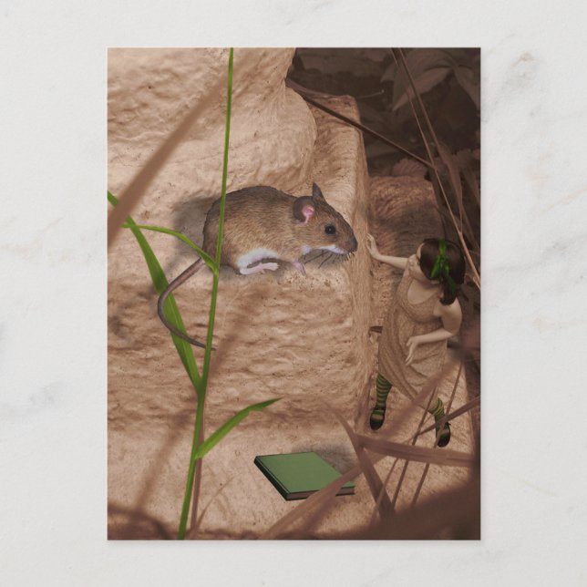 Cartão Postal Bom dia, Srta. Mouse. (Frente)