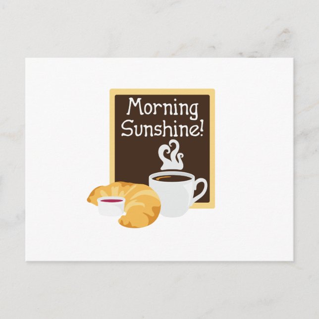Cartão Postal Bom dia, Sunshine! (Frente)
