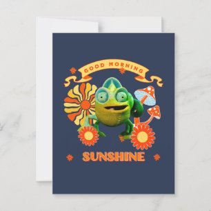 Cartão Postal Bom dia Sunshine Funny Chameleon