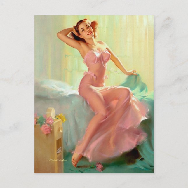 Cartão Postal Bom dia Sunshine Pin Up (Frente)