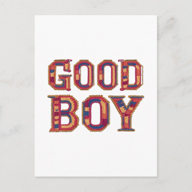 Cartão Postal Bom menino (Frente)