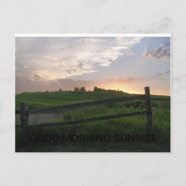 CARTÃO POSTAL BOM SOL DE MANHÃ (Frente)