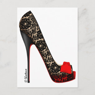 Cartão Postal Bomba da plataforma Peep Toe