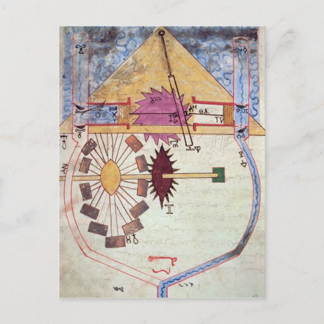 Cartão Postal Bomba de Água, do Livro do Conhecimento do Genuíno (Frente)