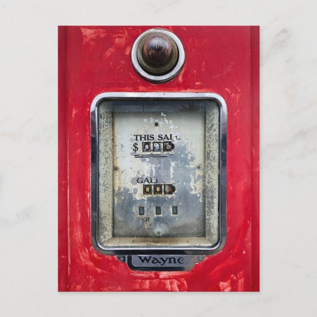 Cartão Postal Bomba de Gás Antiga (Frente)