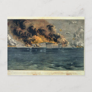 Cartão Postal Bombardeio do Forte Sumter