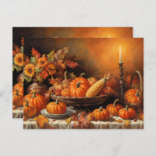 Cartão Postal Bombas de outono coloridas