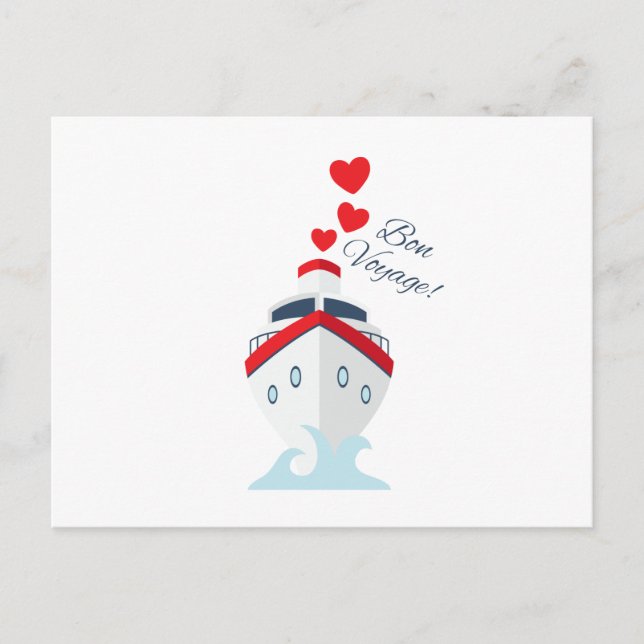 Cartão Postal Bon Voyage (Frente)