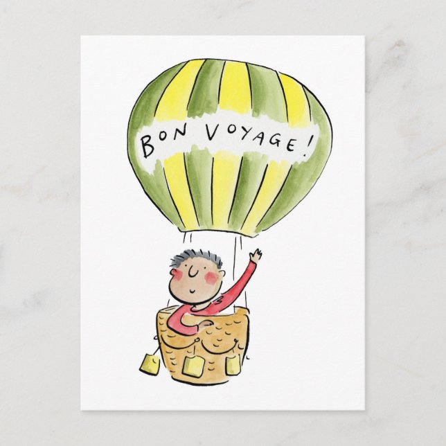 Cartão Postal Bon Voyage (Frente)