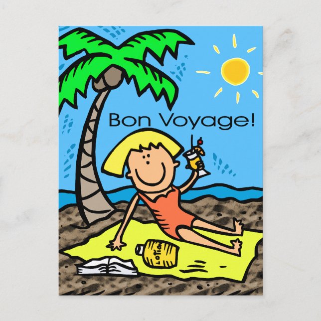 Cartão postal: Bon Voyage (Frente)