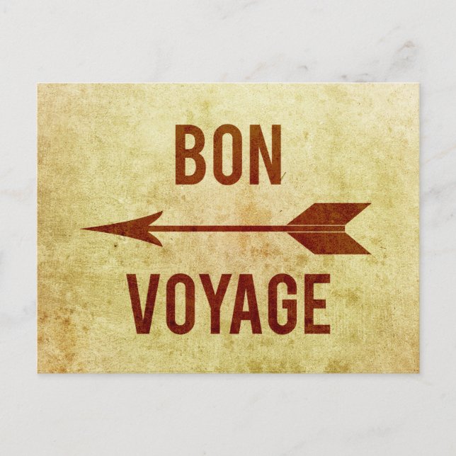 Cartão Postal Bon Voyage (Frente)