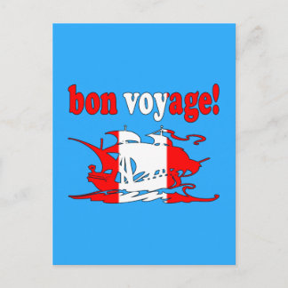 Cartão Postal Bon Voyage - Boa Viagem no Canadá - Férias