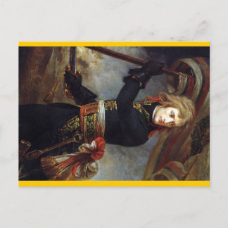Cartão Postal Bonaparte no Pont d'Arcole ca.1801