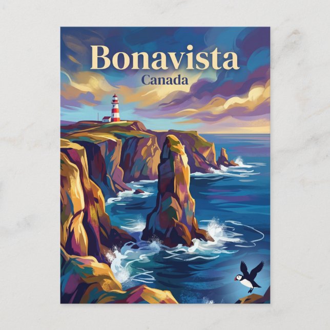 Cartão Postal Bonavista Canadá (Frente)