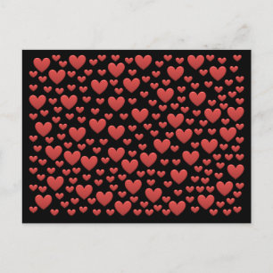 Cartão Postal BonBon Rainbow Love Hearts