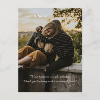 Cartão Postal Bondade e Obrigado