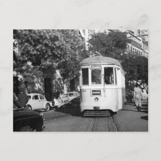 Cartão Postal Bonde de Lisboa Portugal 1961