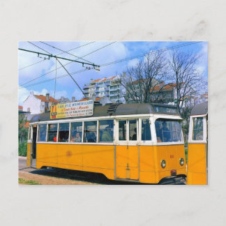 Cartão Postal Bonde de Lisboa Portugal 1964