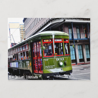 Cartão Postal Bonde de St. Charles em New Orleans, LA