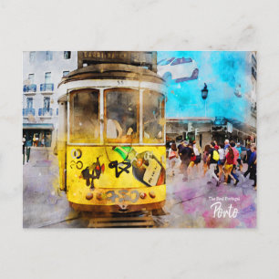 Cartão Postal Bondes do Porto Portugal