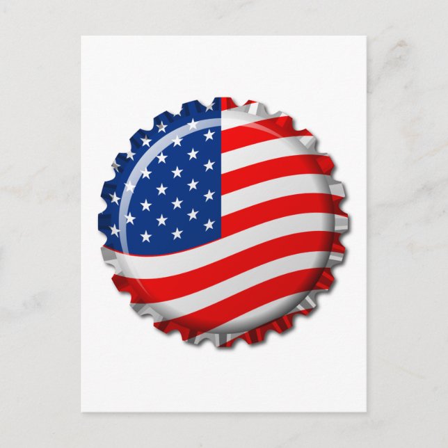 Cartão Postal BONÉ de garrafa dos EUA (Frente)