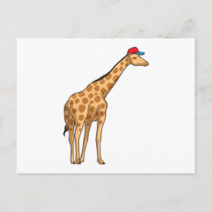 Cartão Postal Boné Giraffe