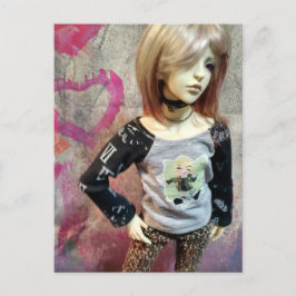 Cartão Postal Boneca Asiática de Juntas Esféricas, Dollzone Floy