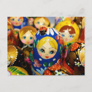 Cartão Postal Bonecas de ninho russas