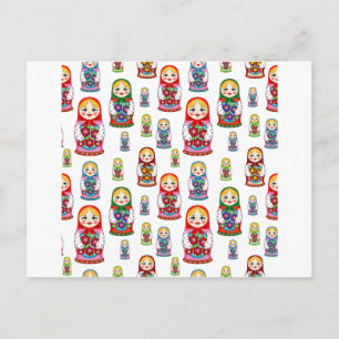 Cartão Postal bonecas russas
