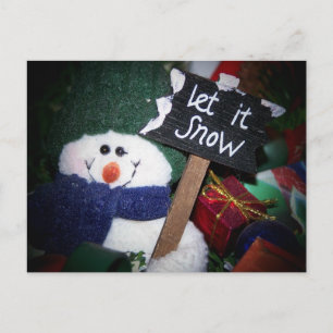 Cartão Postal boneco de neve