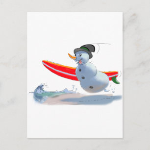 Cartão Postal Boneco de Neve sUrFeR