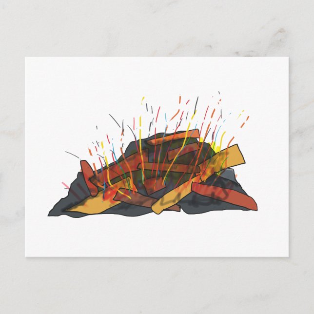 Cartão Postal Bonfire (Frente)