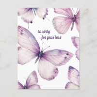 Bonita borboletas roxas DESCULPA POR PERDA