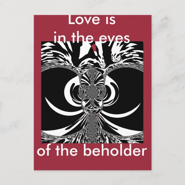 Cartão Postal Bonita e espantosa Impressão branca (Frente)