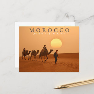Cartão Postal Bonita Marrakesh Sunset Deserto Marrocos