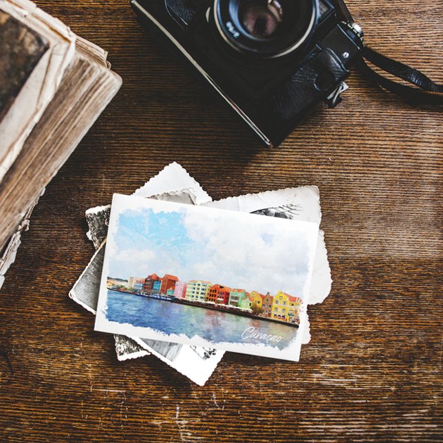 Cartão Postal Bonita Viagem da ilha Curacao (curacao vintage postcard)