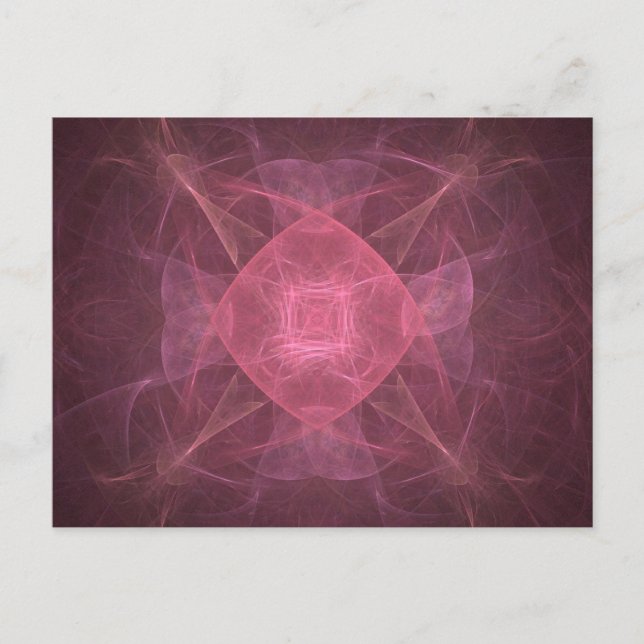 Cartão Postal Bonito a rosa (Frente)